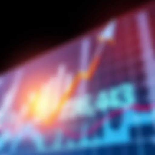 Graphic showing a financial chart with an arrow pointing up and the figure £86,543 highlighted