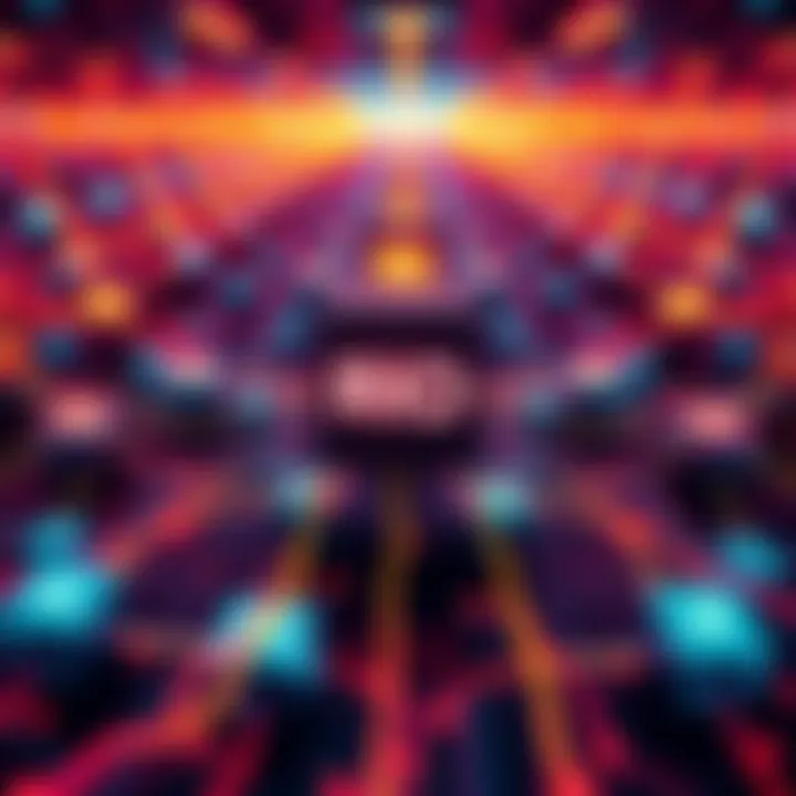 Concept illustration showing a network of validators with lower hardware requirements and reduced costs, symbolizing Rio's stateless block verification system.