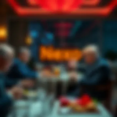 Nexo founders sitting with President Trump during lunch, discussing plans for U.S. market return