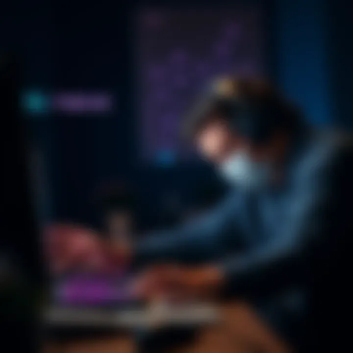 A person looking frustrated while trying to access their digital wallet keys on a computer, representing the Nexo dispute.