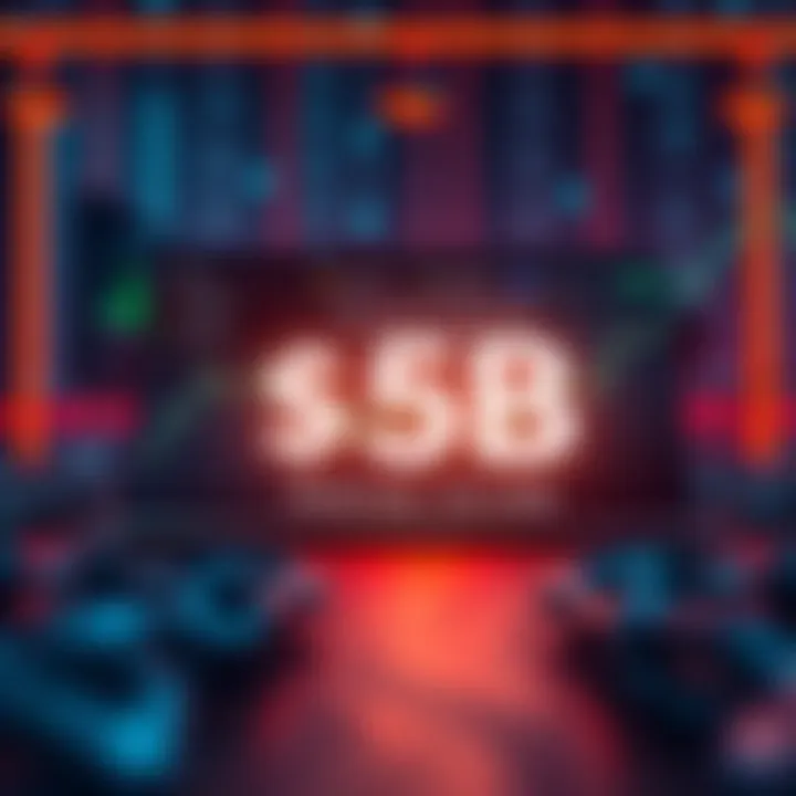 Ostium's platform showcasing a $5B trading volume milestone with Chainlink Data Streams in the background.
