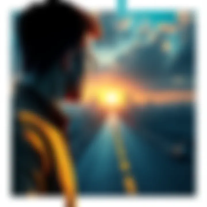 A person contemplating their future with a roadmap in front of them, symbolizing guidance and decision-making.