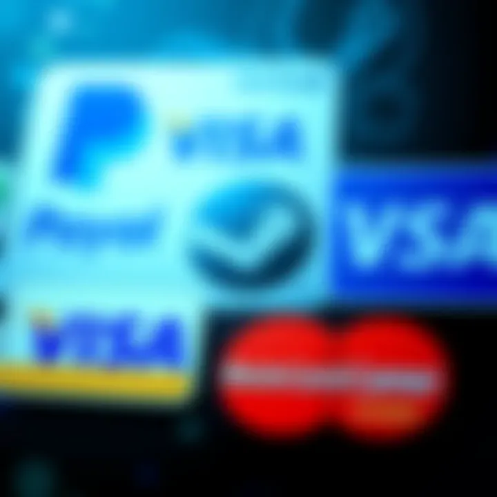Logos of PayPal, Visa, and Mastercard with a Steam logo, indicating a ban on payment options for the game store