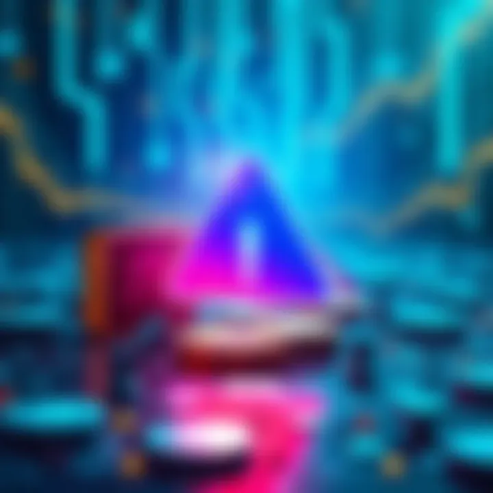 An illustration showing a digital representation of stablecoins and a large error symbol, highlighting the $300 trillion mistake