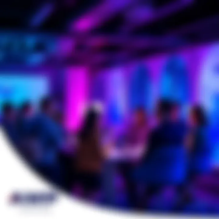 A group of people engaging in conversation about Amp Token in a casual setting
