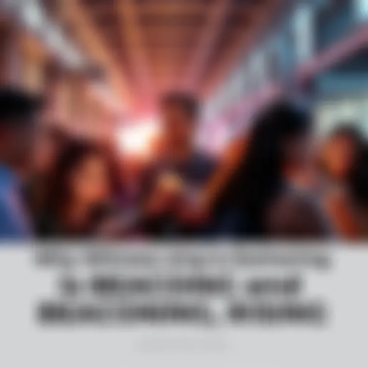 A group of people engaging with their devices while sharing moments, symbolizing the rise of beaconing over witnessing.