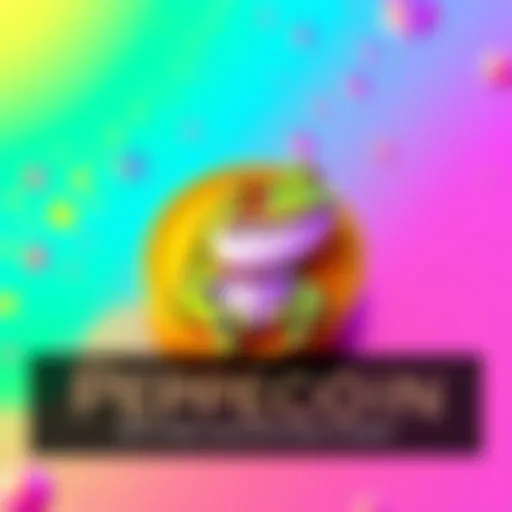 Pepecoin logo featuring a cartoon frog on a colorful background