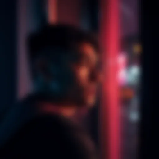 A person with a worried expression gazing out a window, reflecting on unsettling thoughts