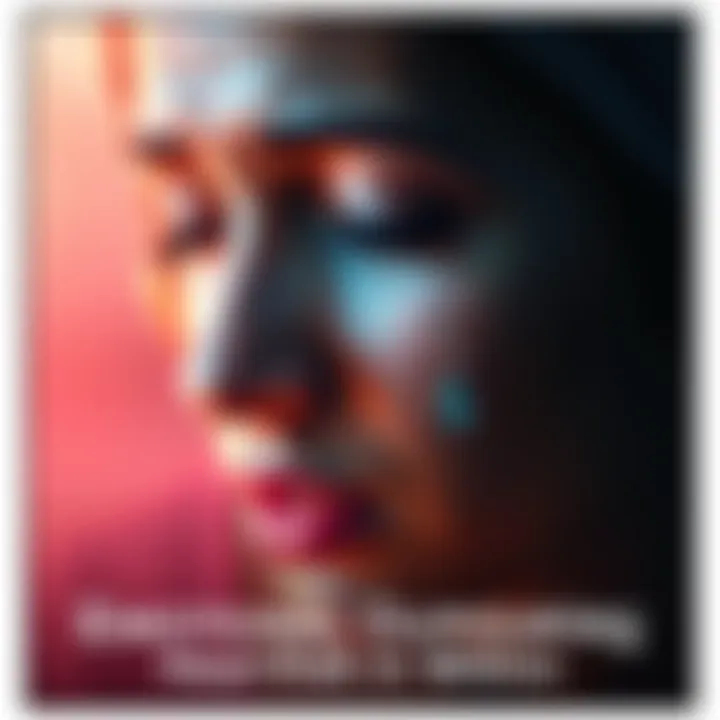 A person with tears in their eyes, reflecting on deep emotions