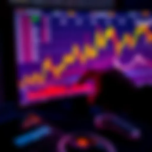 A person looking at cryptocurrency charts on a computer, contemplating a sale amid news of tightening regulations in Belgium