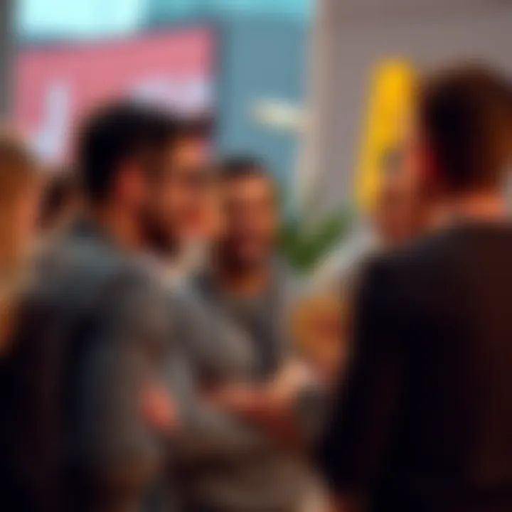 A person enthusiastically explaining Bitcoin to a small group of friends, showcasing enthusiasm and engagement in a casual setting.