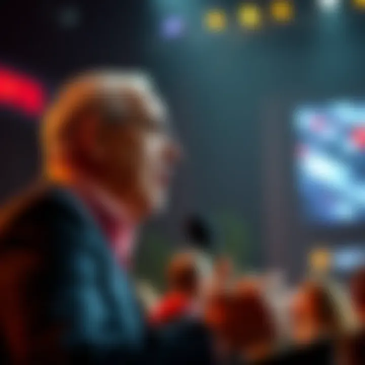 Peter Schiff delivers a speech criticizing Bitcoin enthusiasts at Bitcoin 2025