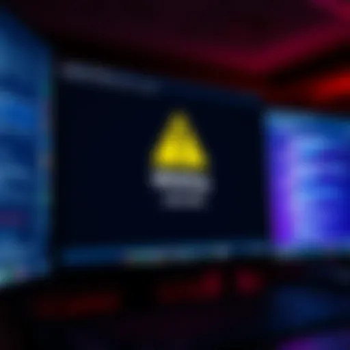 A warning message on a computer screen showing a phishing pop-up that asks to 'Verify Wallet'.