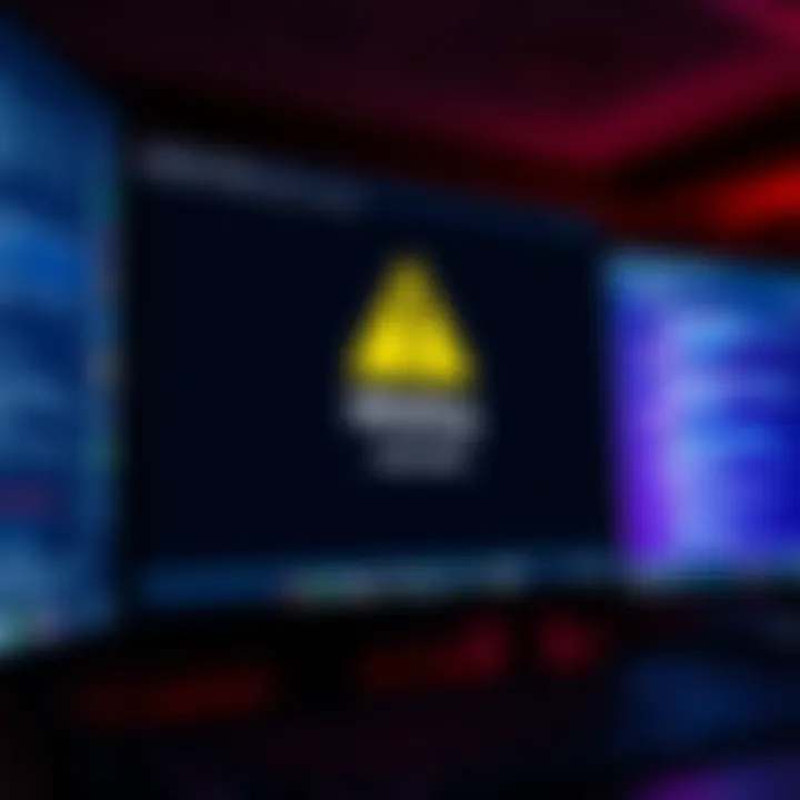 A warning message on a computer screen showing a phishing pop-up that asks to 'Verify Wallet'.