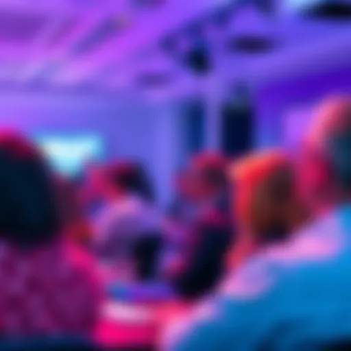 Attendees engaged at the Polkadot Builder Party, discussing digital asset transition from Web2 to Web3 with a focus on SmartNFT deployment.