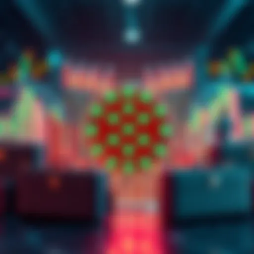 A graphic showing Polkadot's logo surrounded by symbols of institutional investment like charts and briefcases