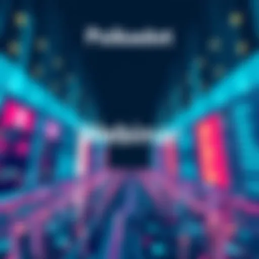Illustration promoting a webinar about Polkadot's modular architecture with a digital background