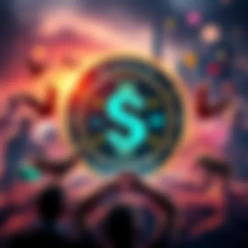 A graphic showcasing the $POWSCHE memecoin logo surrounded by symbols of community and utility, representing financial freedom and lifestyle success.