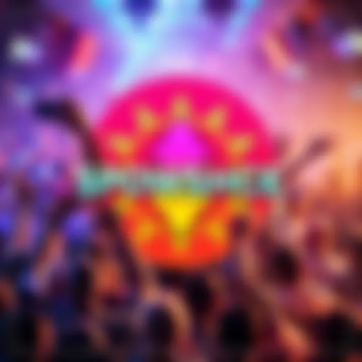 A vibrant $POWSHCE logo with a background of community members celebrating and engaging in crypto activities.