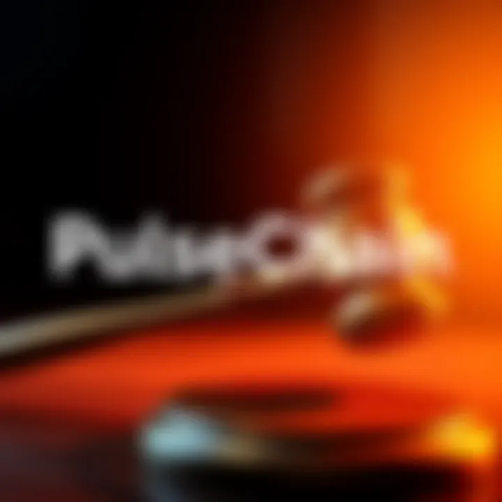 PulseChain logo with a gavel symbolizing legal clarity after a victory over the SEC