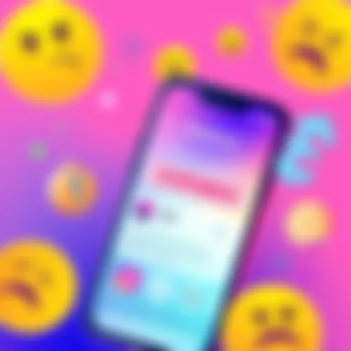 Illustration showing a smartphone with a suspended Pump Fun account on the social media platform X, with confused emojis and crypto symbols around it.