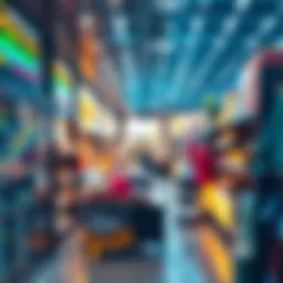 Visual representation of QNT token performance with retail market sentiment indicators and charts