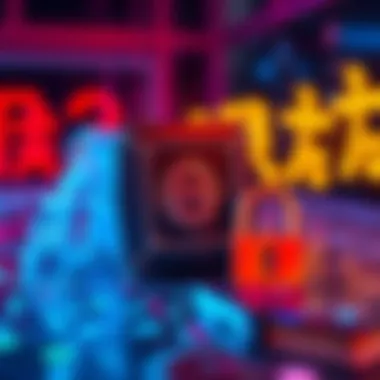 A representation of a quantum computer alongside traditional encryption symbols, highlighting the security risk posed to cryptography.