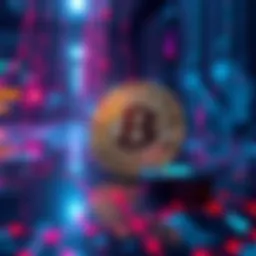 A visual representation of quantum computing's impact on Bitcoin security, featuring a Bitcoin symbol and quantum computer graphics in a digital style.
