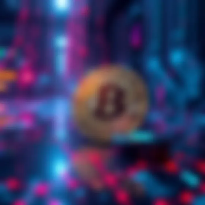 A visual representation of quantum computing's impact on Bitcoin security, featuring a Bitcoin symbol and quantum computer graphics in a digital style.