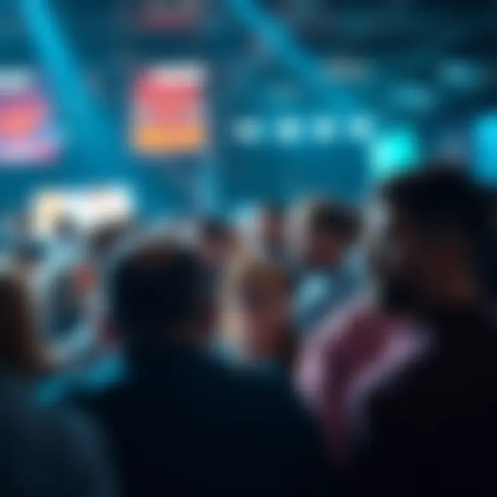 A graphic showing a confused crowd discussing Qubic's performance with mixed reactions and concern