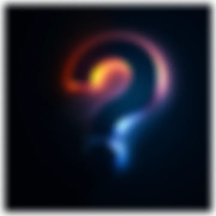 A large question mark in bold letters, surrounded by a bright light to emphasize clarity and understanding, symbolizing the quest for obviousness in communication.