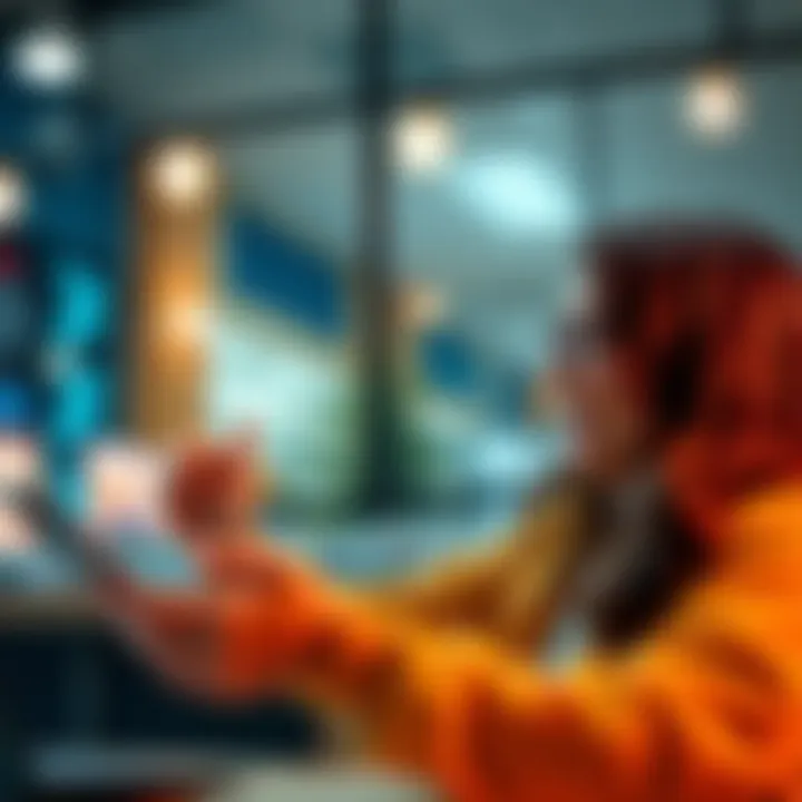 A person excitedly checks their bank account for a recent refund update
