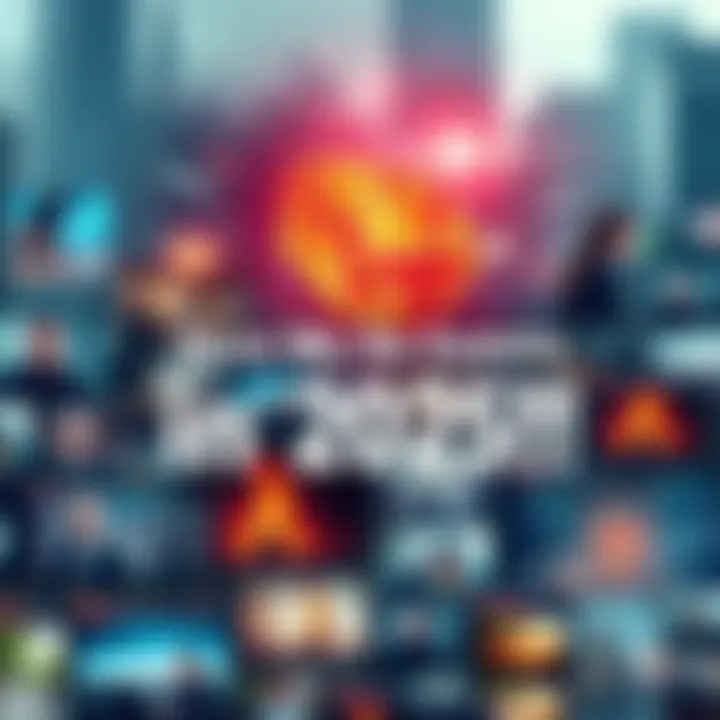 A collage of news headlines and images reflecting significant events in 2025, capturing public reactions and societal impacts.