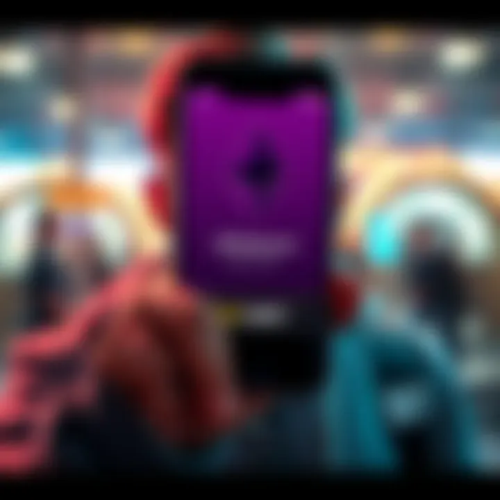 A person looking for assistance to cover Ethereum gas fees while displaying $35 USDT on their phone screen