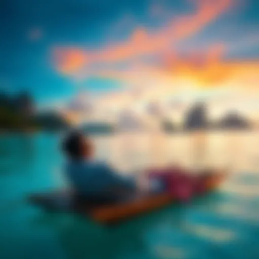 A couple relaxing on a beach in the Philippines, considering early retirement with cryptocurrency earnings.
