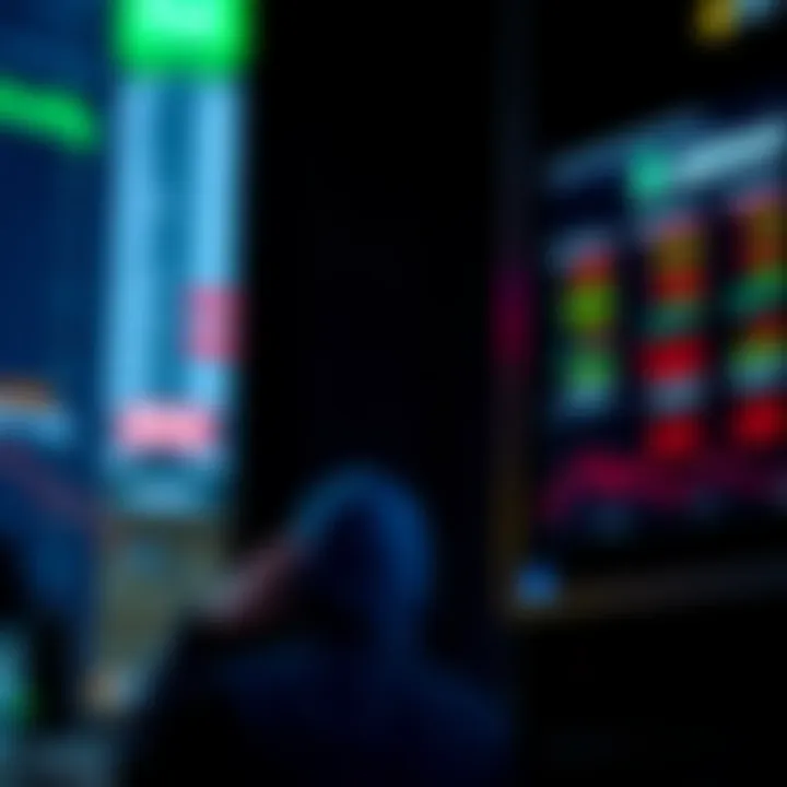 A person checking stock prices on the Robinhood app while considering trading options for Bitcoin and Euros
