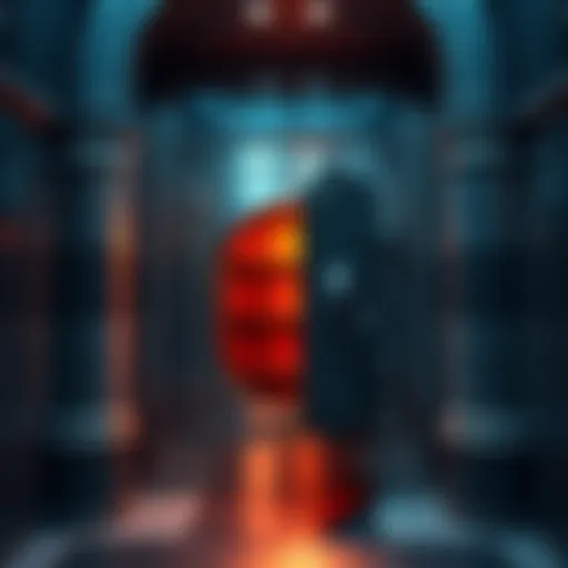 A secure safe deposit box in a bank, symbolizing the storage of cryptocurrency wallets safely.