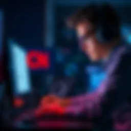 A person analyzing a suspicious online forum post warning against scams and bots