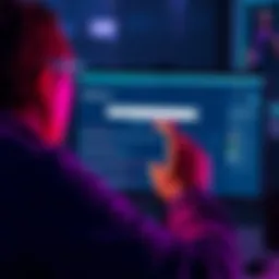 A person looking frustrated while searching for contracts on a computer screen displaying Etherscan.