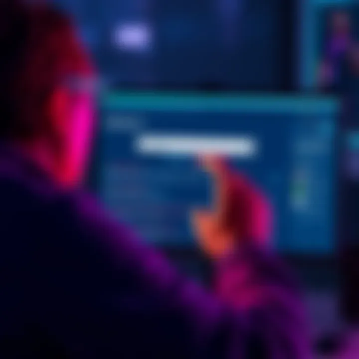 A person looking frustrated while searching for contracts on a computer screen displaying Etherscan.