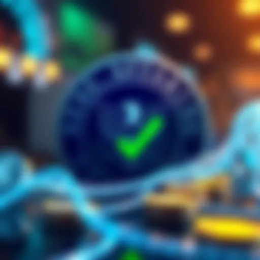 A graphic showing the SEC logo with a green checkmark and cryptocurrency symbols representing liquid staking, indicating it's not a security.