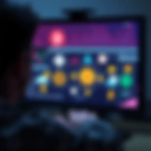 Person looking at different cryptocurrency wallets and storage solutions on a computer screen