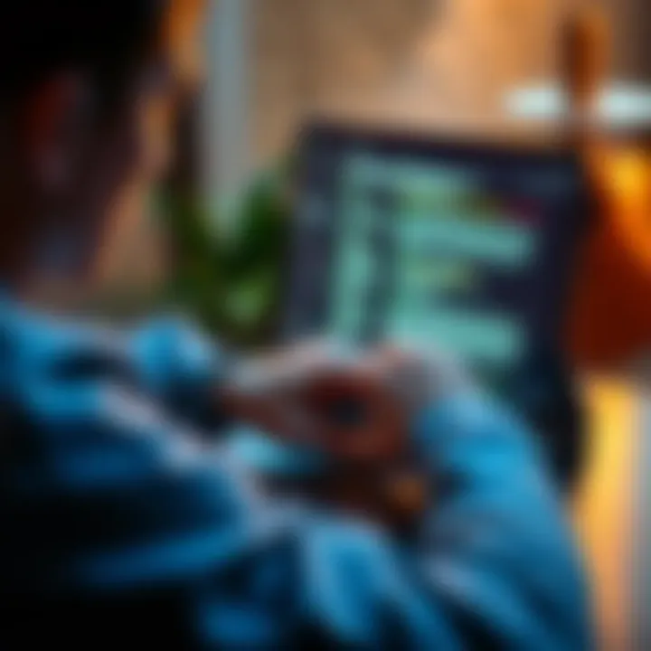 A person using a password manager on a laptop to safely store their Trezor passphrase.