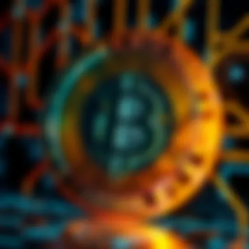 A visual representation of a Bitcoin seed phrase surrounded by a secure lock symbol, illustrating AES256 encryption for protection.