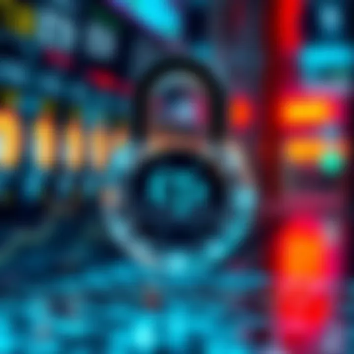 A digital lock symbolizing the protection of private keys for ETF companies