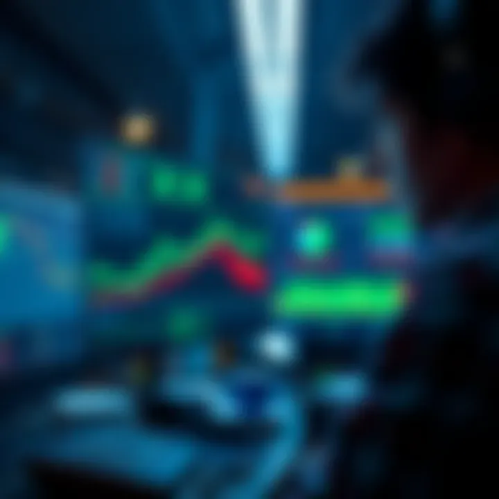 A person analyzing charts and graphs related to XRP values, pondering whether to sell or hold their investment.