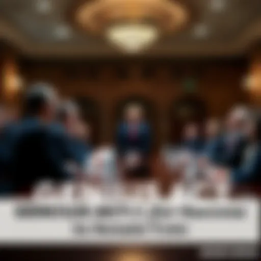 A group of senators discussing the GENIUS ACT in a meeting room, showing a mix of support and attention.