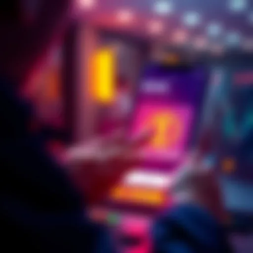 A user interacting with a mobile app that shows staking options for Pi and rankings for decentralized applications.