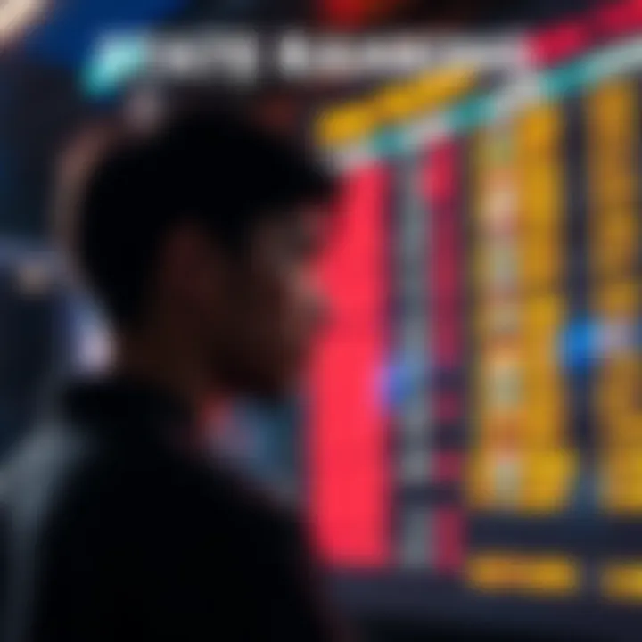 A person looking at a leaderboard showing top scores in a state ranking contest