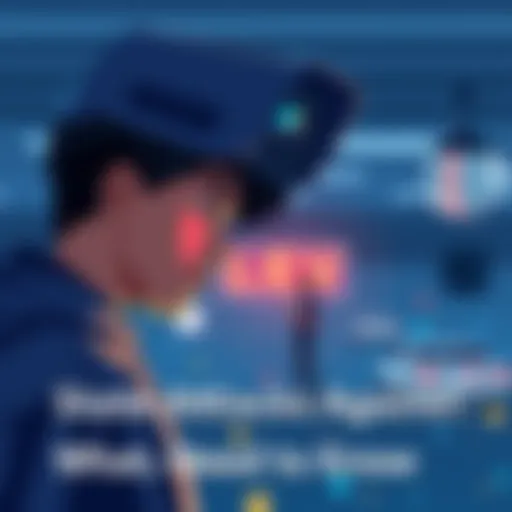 An illustration showing a person being watched by a camera symbolizing state surveillance and privacy invasion